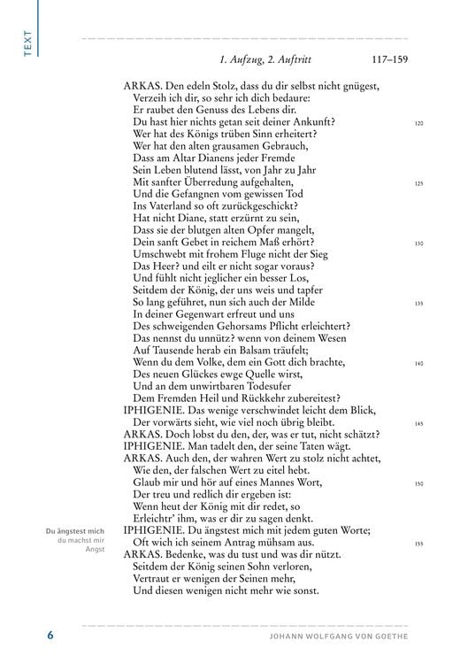 Produktbild: Iphigenie auf Tauris von Johann Wolfgang von Goethe (Textausgabe)