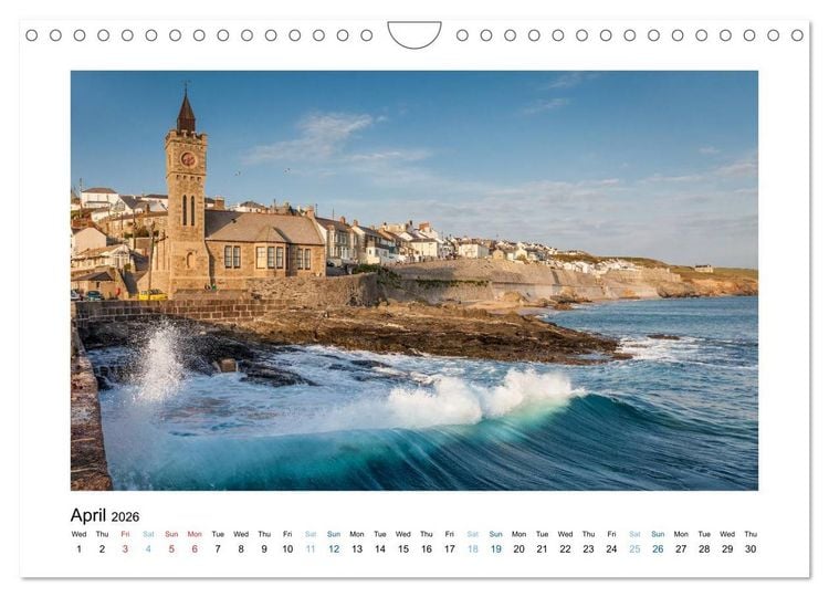 Produktbild: Cornwall - Between Land and Sea (Wall Calendar 2026 DIN A4 landscape), CALVENDO 12 Month Wall Calendar