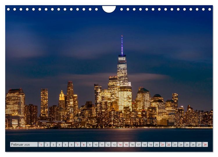 Produktbild: NEW YORK CITY Urbane Magie (Wandkalender 2026 DIN A4 quer), CALVENDO Monatskalender