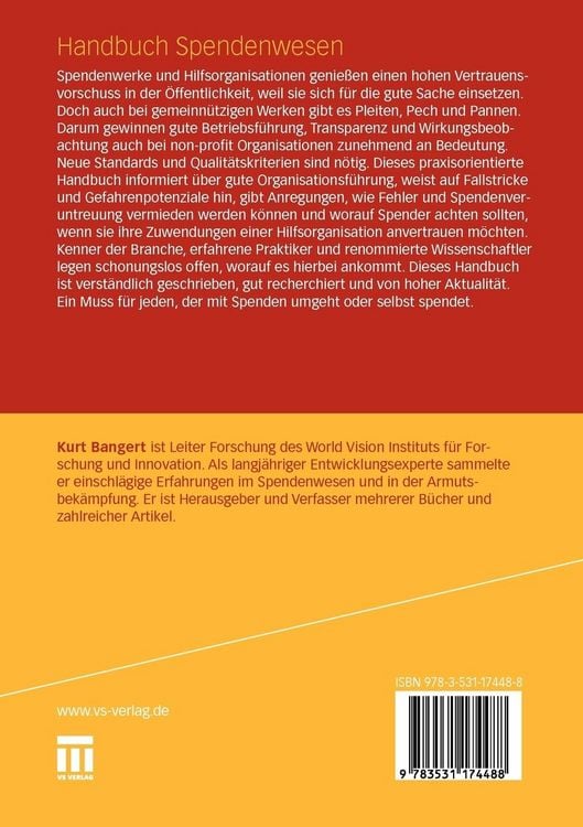 Produktbild: Handbuch Spendenwesen