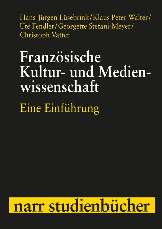 Produktbild: Franz&ouml;sische Kultur- und Medienwissenschaft