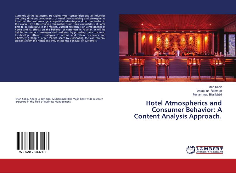 Produktbild: Hotel Atmospherics and Consumer Behavior: A Content Analysis Approach.