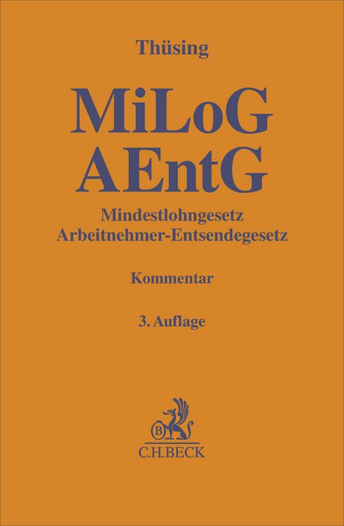 Produktbild: Mindestlohngesetz und Arbeitnehmer-Entsendegesetz. MiLoG, AEntG