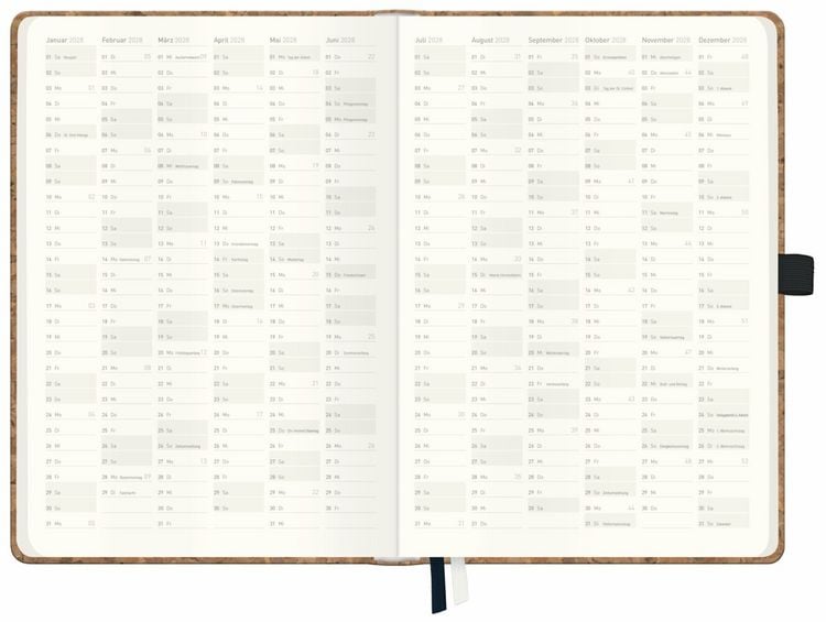 Produktbild: Wochen-Notiz-Timer Classic 26/27 A5 17 Monate [Fine Flowers Salbei]