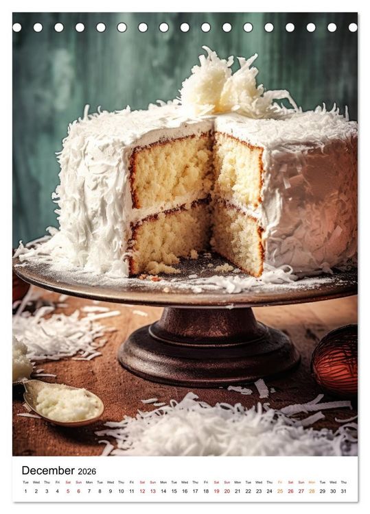 Produktbild: Cake Heaven (Desk Calendar 2026 DIN A5 portrait), CALVENDO 12 Month DeskCalendar