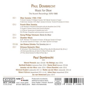 Produktbild: Paul Dombrecht - Music for Oboe (The ACCENT Record