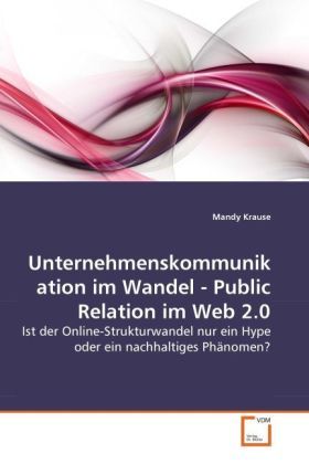 Produktbild: Krause, M: Unternehmenskommunikation im Wandel - Public Rela