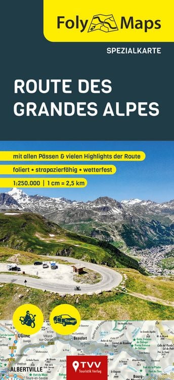 Produktbild: FolyMaps Route des Grandes Alpes Spezialkarte