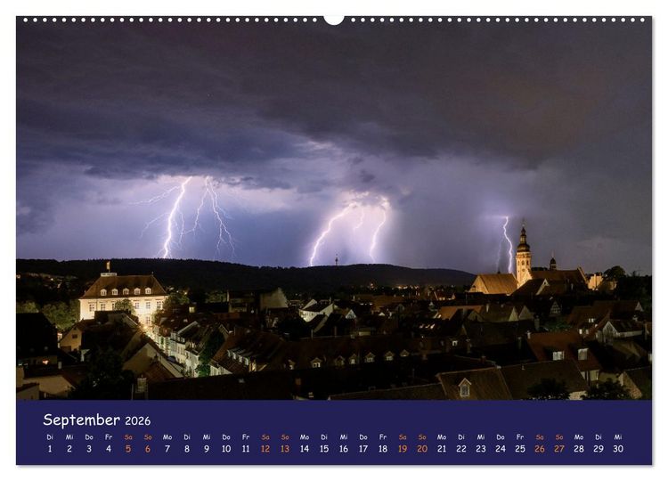 Produktbild: Durlach, das Stadtbild in 12 Impressionen (hochwertiger Premium Wandkalender 2026 DIN A2 quer), Kunstdruck in Hochglanz