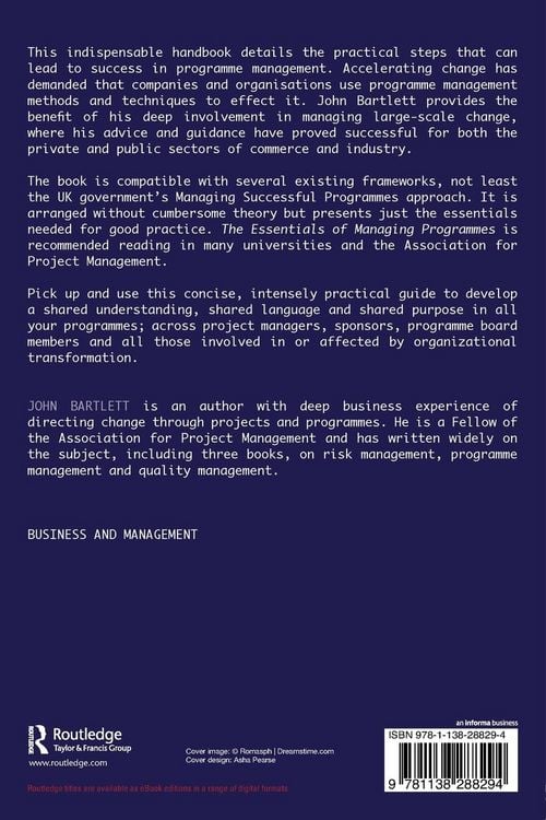 Produktbild: The Essentials of Managing Programmes