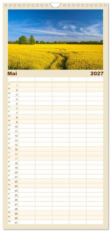 Produktbild: Familienplaner 2027 - Magische Stimmungen in Mecklenburg-Vorpommern mit 5 Spalten (Wandkalender, 21 x 45 cm) CALVENDO