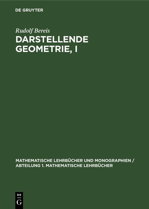 Produktbild: Darstellende Geometrie, I