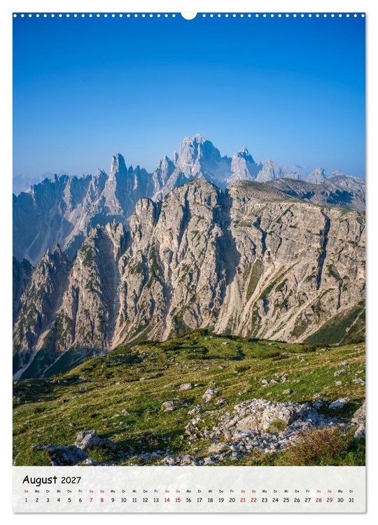 Produktbild: Rund um die... Drei Zinnen (Wandkalender 2027 DIN A2 hoch), CALVENDO Monatskalender