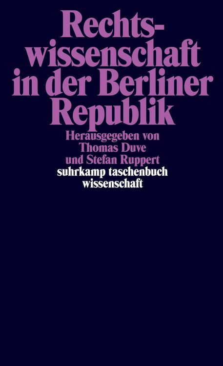 Produktbild: Rechtswissenschaft in der Berliner Republik