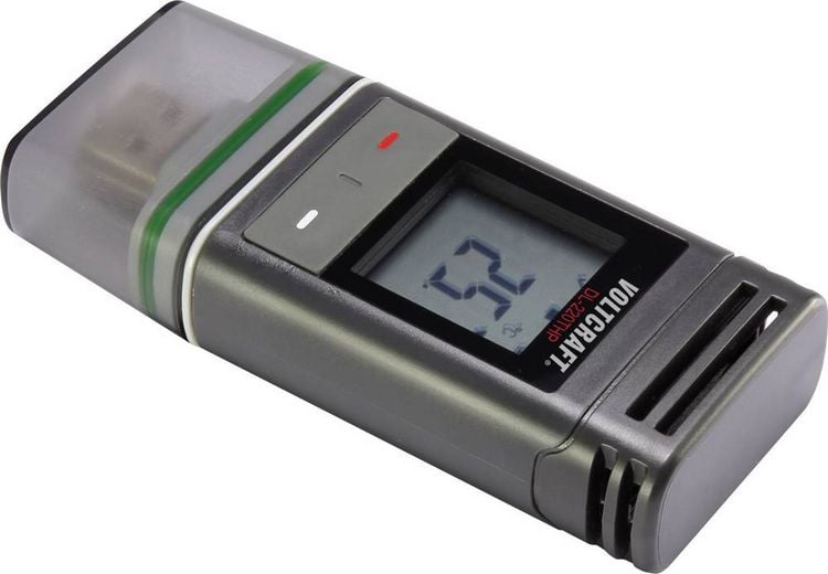 Produktbild: VOLTCRAFT DL-220 THP DL-220THP Temperatur-Datenlogger, Luftfeuchte-Datenlogger, Luftdruck-Datenlogger Messgr&ouml;&szlig;e Temperatur, Luftfeuchtigkeit, Luftd