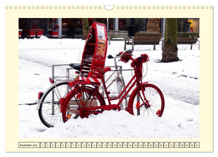Produktbild: Drahtesel in unseren Stra&szlig;en (Wandkalender 2026 DIN A3 quer), CALVENDO Monatskalender