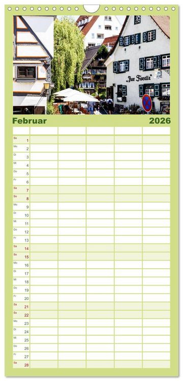 Produktbild: Familienplaner 2026 - Ulm einfach liebenswert mit 5 Spalten (Wandkalender, 21 x 45 cm) CALVENDO