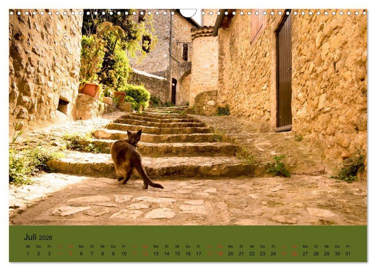 Produktbild: Dorfidyllen in Frankreich (Wandkalender 2026 DIN A3 quer), CALVENDO Monatskalender