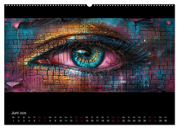 Produktbild: Abstrakte Augenblicke (hochwertiger Premium Wandkalender 2026 DIN A2 quer), Kunstdruck in Hochglanz