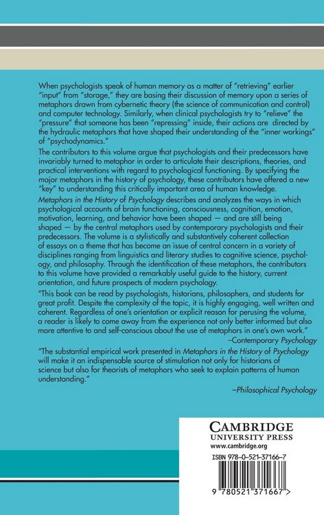 Produktbild: Metaphors in the History of Psychology
