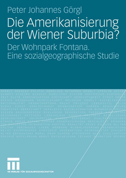 Produktbild: Die Amerikanisierung der Wiener Suburbia?