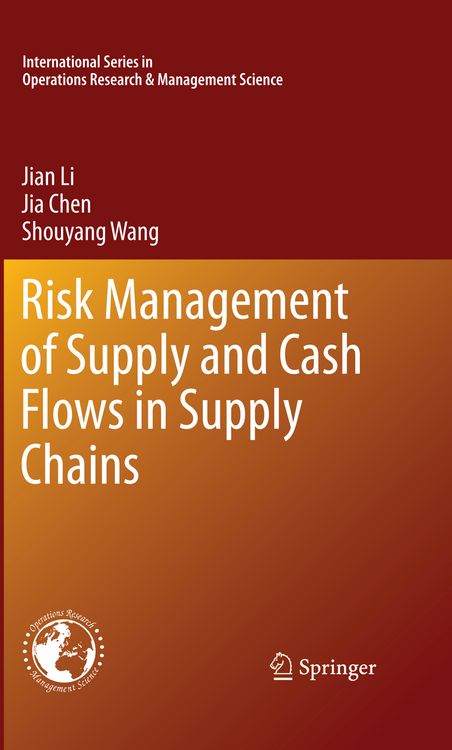 Produktbild: Risk Management of Supply and Cash Flows in Supply Chains