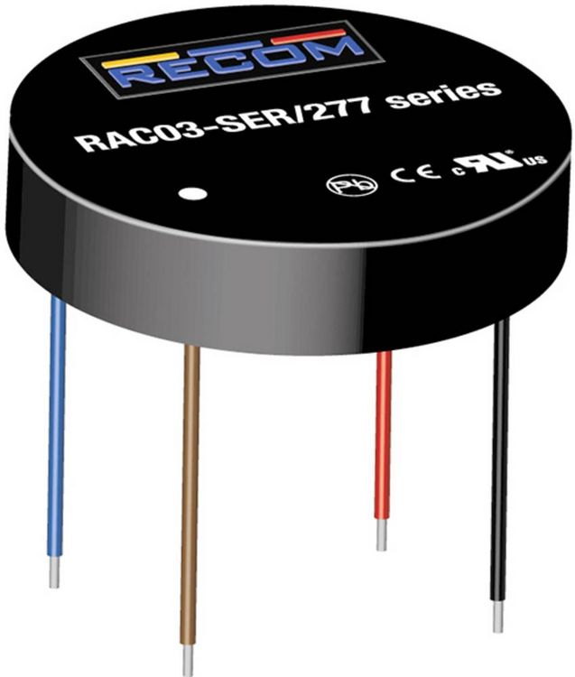 Produktbild: RECOM RAC03-3.3SER/277 AC/DC-Printnetzteil 3.3V 3W