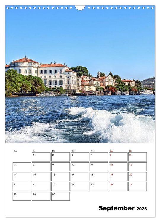 Produktbild: Piemont - Impressionen aus Norditalien (Wandkalender 2026 DIN A3 hoch), CALVENDO Monatskalender