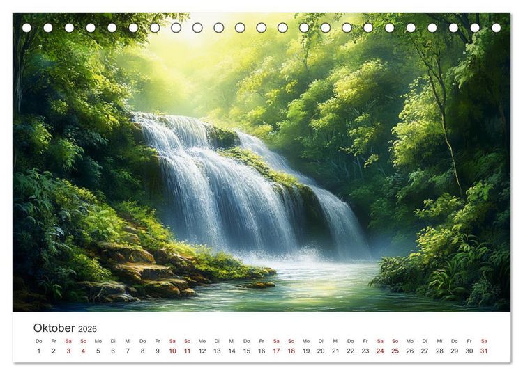 Produktbild: Die Seele des Dschungels - Eine Reise in tropische Wildnis (Tischkalender 2026 DIN A5 quer), CALVENDO Monatskalender