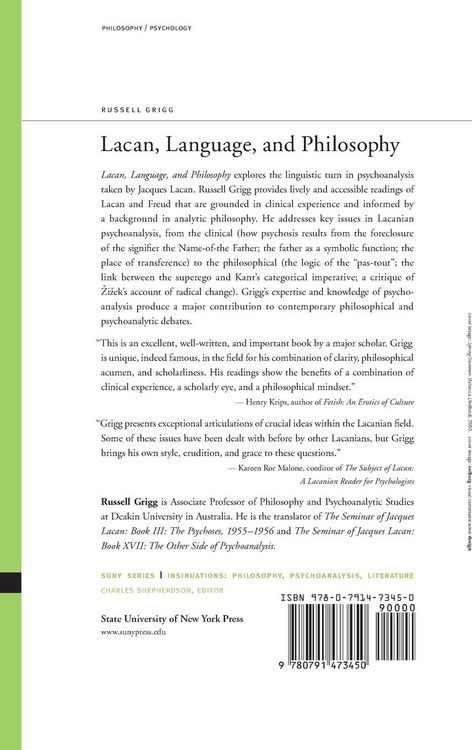Produktbild: Lacan, Language, and Philosophy