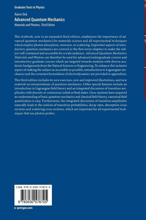 Produktbild: Advanced Quantum Mechanics