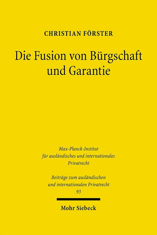 Produktbild: Die Fusion von Bürgschaft und Garantie