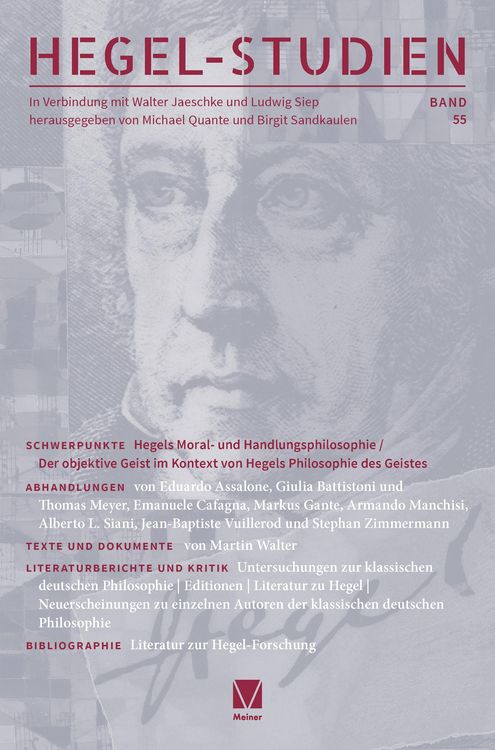Produktbild: Hegel-Studien Band 55