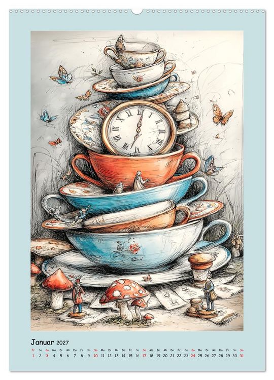 Produktbild: Kleine Wunder. Fantasie zwischen Zeit, Herz und Poesie (Wandkalender 2027 DIN A2 hoch), CALVENDO Monatskalender