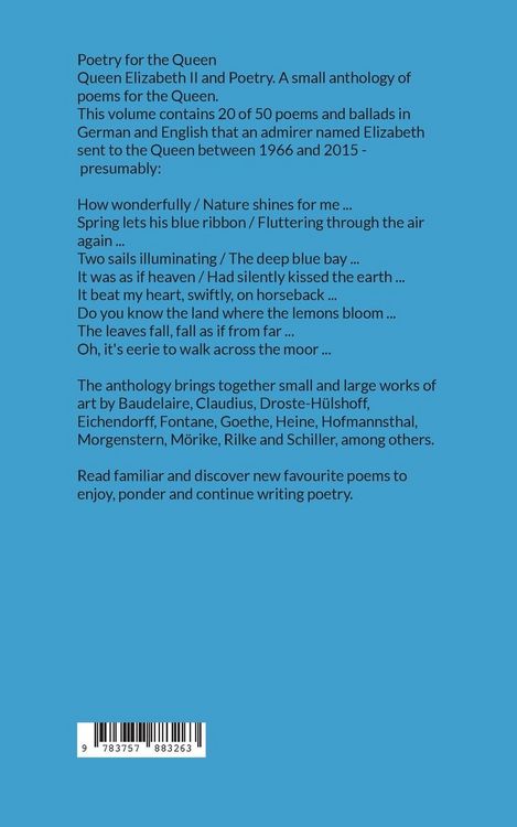 Produktbild: Queen Elizabeth II. There is no time for poetry