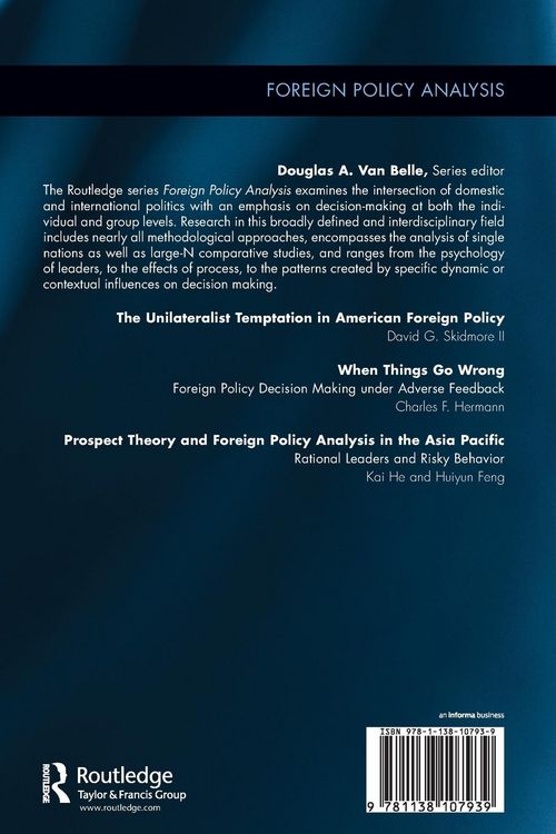 Produktbild: Prospect Theory and Foreign Policy Analysis in the Asia Pacific