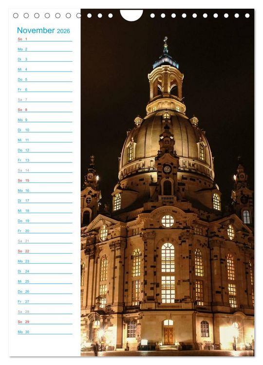 Produktbild: Frauenkirche Dresden (Wandkalender 2026 DIN A4 hoch), CALVENDO Monatskalender