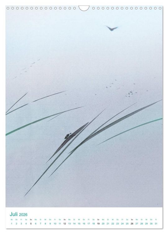 Produktbild: Jahreszeiten in Stil japanischer Malerei - Kunst (Wandkalender 2026 DIN A3 hoch), CALVENDO Monatskalender