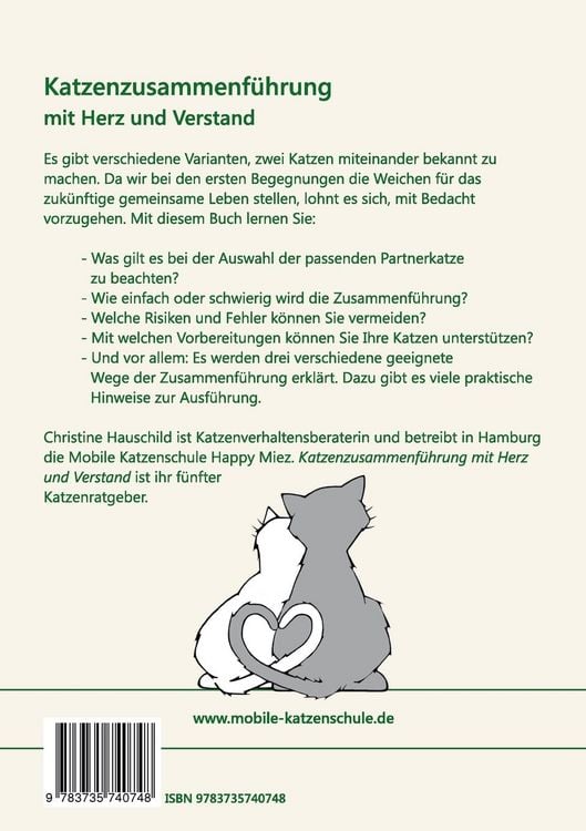Produktbild: Katzenzusammenf&uuml;hrung mit Herz und Verstand