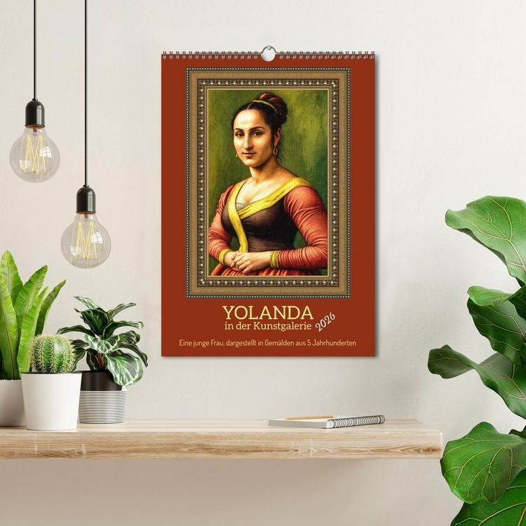 Produktbild: Yolanda in der Kunstgalerie (Wandkalender 2026 DIN A3 hoch), CALVENDO Monatskalender