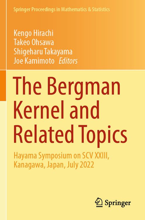 Produktbild: The Bergman Kernel and Related Topics