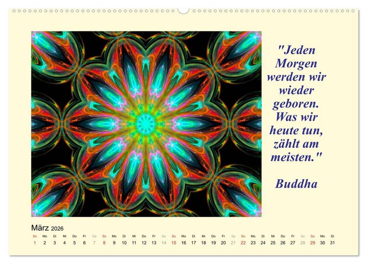 Produktbild: Meditation - Asiatische Weisheiten (hochwertiger Premium Wandkalender 2026 DIN A2 quer), Kunstdruck in Hochglanz