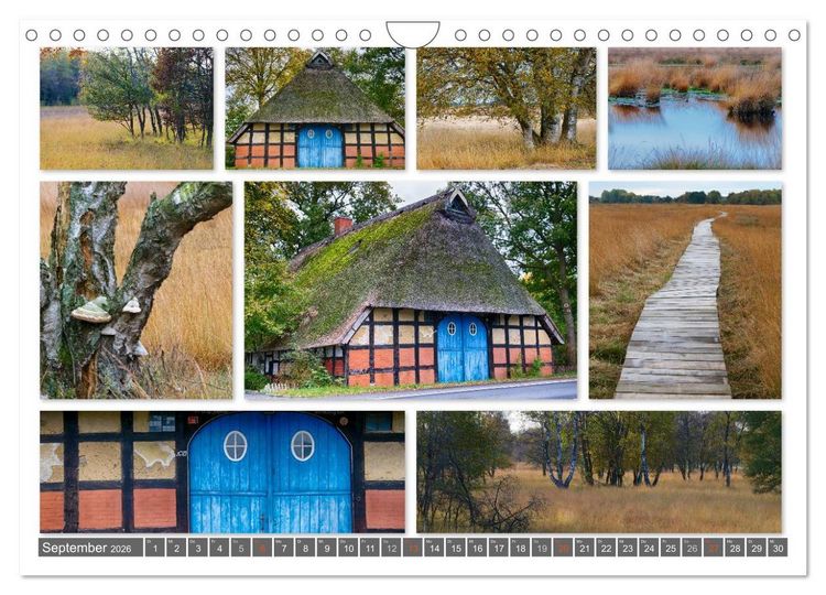 Produktbild: Naturcollagen 2026 (Wandkalender 2026 DIN A4 quer), CALVENDO Monatskalender