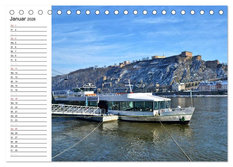Produktbild: Der Koblenz Kalender (Tischkalender 2026 DIN A5 quer), CALVENDO Monatskalender
