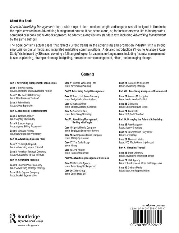 Produktbild: Cases in Advertising Management