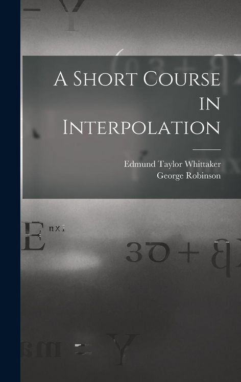 Produktbild: A Short Course in Interpolation