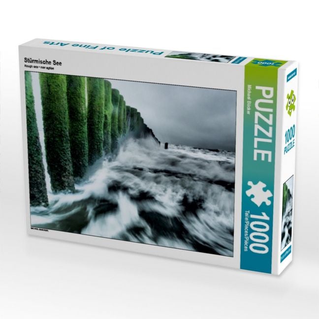 Produktbild: CALVENDO Puzzle St&uuml;rmische See | 1000 Teile Lege-Gr&ouml;&szlig;e 64x48cm Foto-Puzzle f&uuml;r gl&uuml;ckliche Stunden