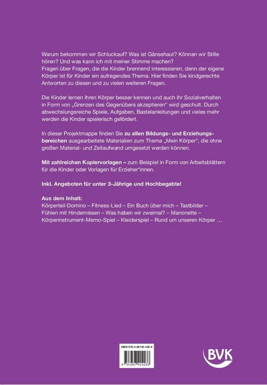 Produktbild: Kita aktiv Projektmappe Mein K&ouml;rper