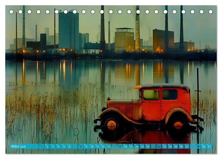 Produktbild: Zeitzeugen der Industrie: Symbol und Verg&auml;nglichkeit (Tischkalender 2026 DIN A5 quer), CALVENDO Monatskalender