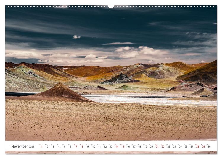 Produktbild: Chile - Die stille Kraft der Atacama (hochwertiger Premium Wandkalender 2026 DIN A2 quer), Kunstdruck in Hochglanz